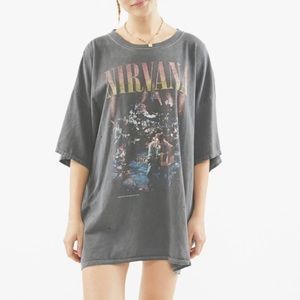 Oversized Nirvana T-Shirt Dress